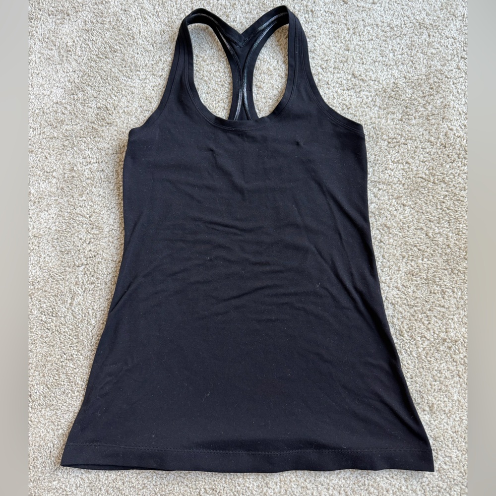Lululemon Athletica Black Racerback Tank Top